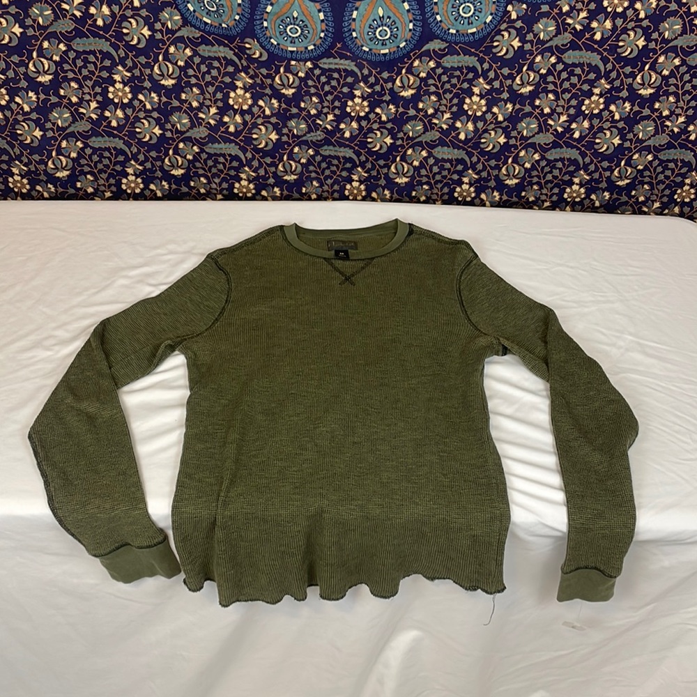 Lightweight olive green long sleeve